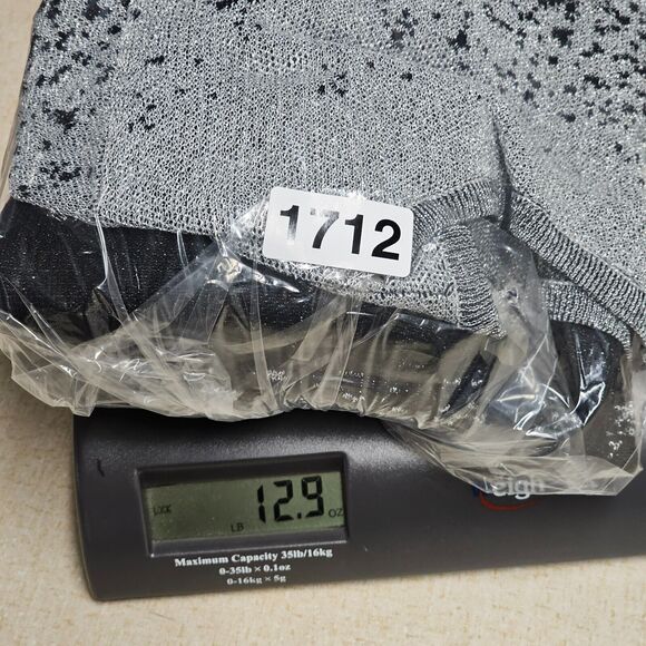 Alison Andrews Womens Sweater Dress Size 1X Metallic Ombre Glam Event Silver - Picture 11 of 11